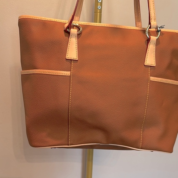 Dooney & Bourke Helena shopper Brown Tote Bag with Leather Accents NWT - Picture 15 of 16